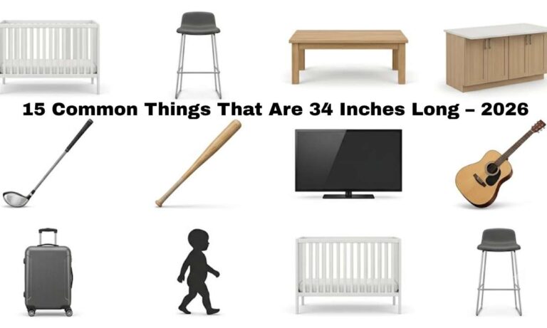 15 Common Things That Are 34 Inches Long – 2026